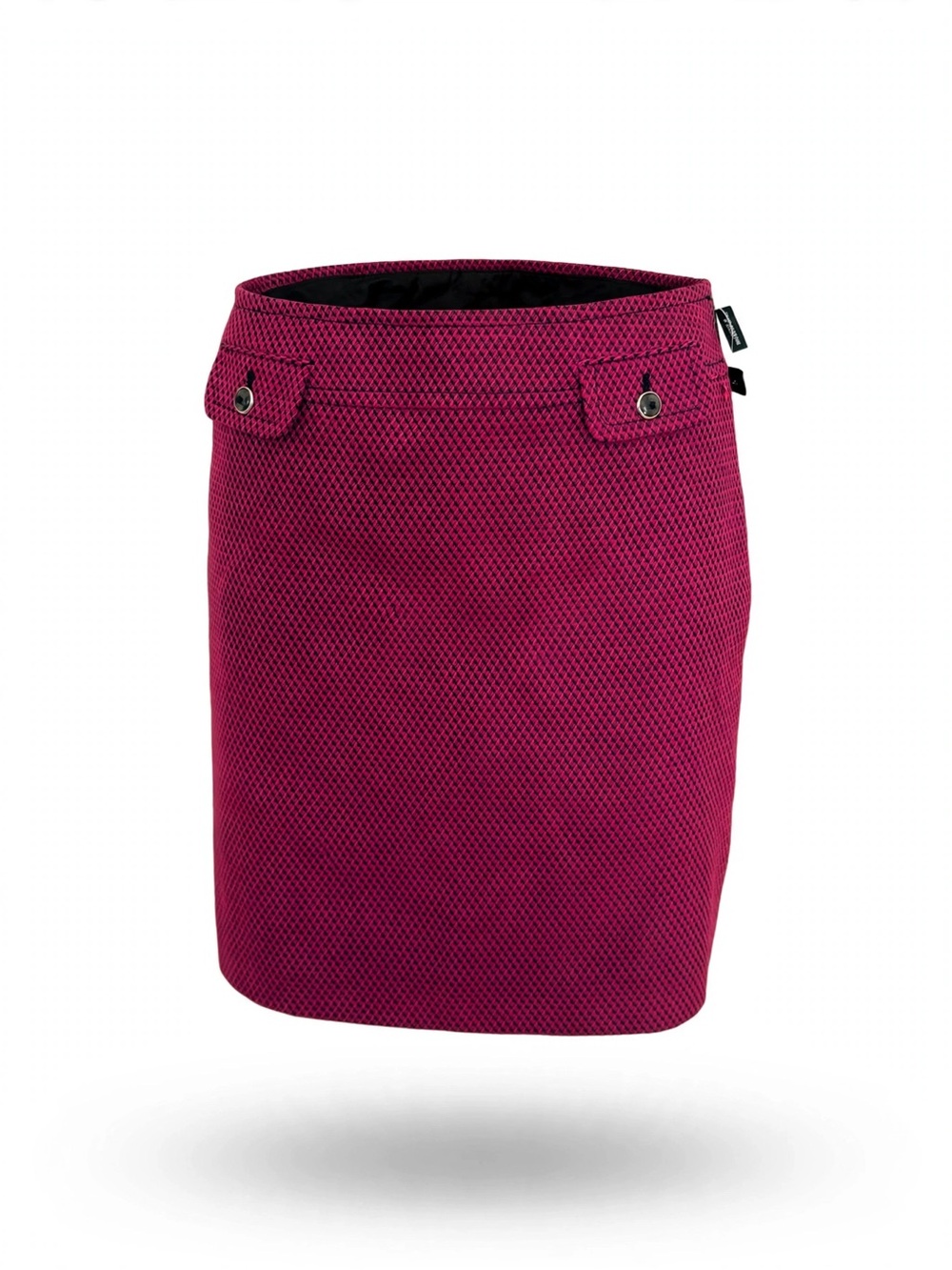 LOFT Raspberry Textured Mini Skirt with Flap Pockets - Picture 2 of 6